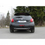 Silencieux arrière duplex inox 2x90mm type 13 pour PEUGEOT 208 GTI