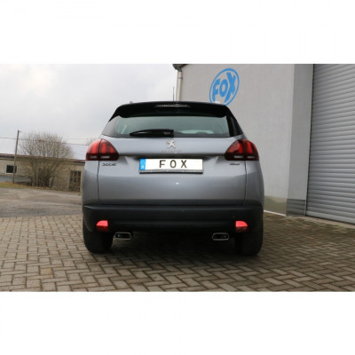 Silent rear duplex stainless steel 1x145x65mm type 59 for PEUGEOT 2008