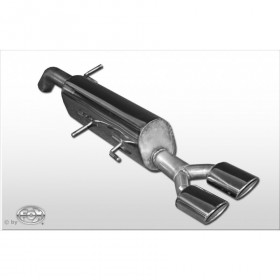 Silencieux arrière inox 2x106x71mm type 32 pour PEUGEOT 308 CC