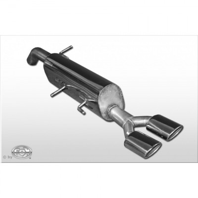 Silent stainless steel rear 2x106x71mm type 32 for PEUGEOT 308 CC