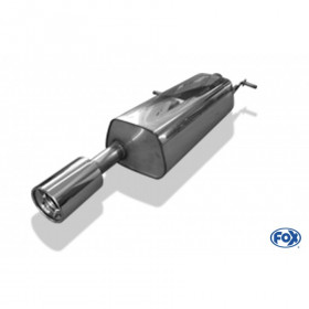 Silencieux arrière inox 1x100mm type 13 pour PEUGEOT 307 CC