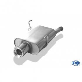 Silencieux arrière inox 1x90mm type 13 pour PEUGEOT 406 BREAK (2000-)