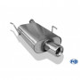 Silencieux arrière inox 1x90mm type 13 pour PEUGEOT 406 BREAK (2000-)