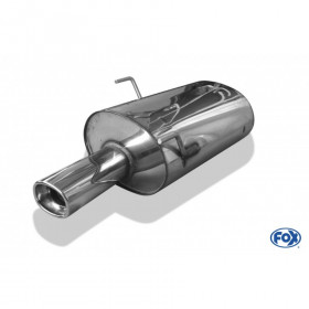 Silencieux arrière inox 1x93x79mm type 71 pour PEUGEOT 406 BREAK