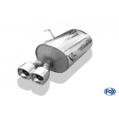 Silent stainless steel rear 2x88x79mm type 13 for PEUGEOT 406 BREAK