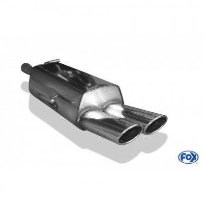 Silent stainless steel rear 2x106x71mm type 32 for PEUGEOT RCZ