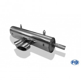 Silencieux arrière inox 2x115x85mm type 38 pour PORSCHE BOXTER 986