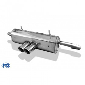 Silent stainless steel 2x80mm type 25 for PORSCHE BOXTER 986