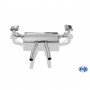 Silencieux arrière duplex inox 1x220x80mm type 49 pour PORSCHE CAYENNE 957/9PA