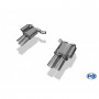 Silencieux arrière duplex inox 2x115x85mm type 44 pour PORSCHE PANAMERA 3.6L