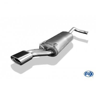 Silent stainless steel rear 1x135x80mm type 53 for RENAULT 19 (CHAMADE)