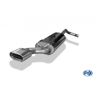 Silencieux arrière sport inox 1x160x80mm type 53 pour RENAULT 19 CHAMADE