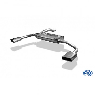 Silencieux arrière duplex inox 1x145x65mm type 59 pour RENAULT AVANTIME