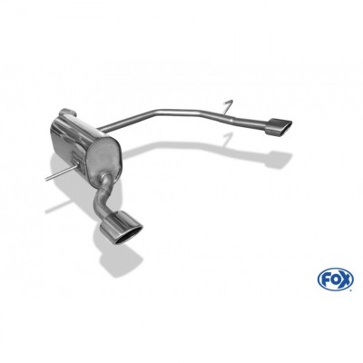 Silent rear duplex stainless steel 1x106x71mm type 32 for RENAULT CAPTUR