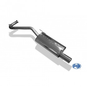 1x80mm stainless steel rear silencer type 13 for RENAULT CLIO I B/C 57