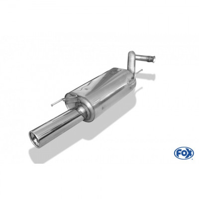 Silencieux arrière inox 1x80mm type 13 pour RENAULT CLIO I B/C 57