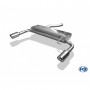 Silencieux arrière duplex inox 1x90mm type 17 pour RENAULT CLIO III SPORT