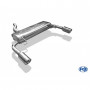 Silencieux arrière duplex inox 1x90mm type 17 pour RENAULT CLIO III SPORT