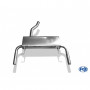 Silent rear duplex stainless steel 1x50mm type 10 for RENAULT CLIO III SPORT FACELIFT