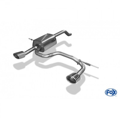 Silencieux arrière duplex inox 1x115x85mm type 32 pour RENAULT CLIO IV