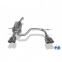 Silent rear duplex stainless steel 2x76mm type 16 for RENAULT CLIO IV