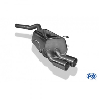 Silent stainless steel rear 2x80mm type 12 for RENAULT ESPACE III