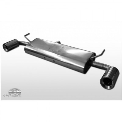 Silent rear duplex stainless steel 1x100mm type 17 for RENAULT KOLEOS