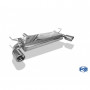 Silencieux arrière duplex inox 1x100mm type 17 pour RENAULT KOLEOS