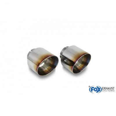 Kit embouts d'échappement inox 1x114mm type 25 Titan-look pour HYUNDAI I30 BERLINE N PERFORMANCE