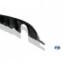 Pack Silencieux arrière duplex inox 1x100mm type 25 + Diffuseur de PC AR carbon-look Rieger pour VOLKSWAGEN GOLF MK7 FACELIFT