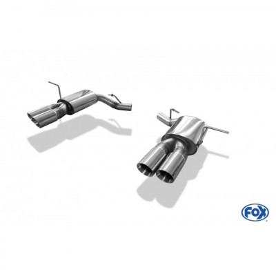 Silent rear duplex stainless steel duplex type 25 for JEEP GRAND CHEROKEE TYPE WK II