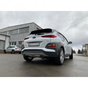 Silencieux arrière duplex inox 1x145x65mm type 59 pour HYUNDAI KONA 4WD