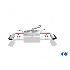 Coudes + colliers pour embouts pour KIA PRO CEE'D GT