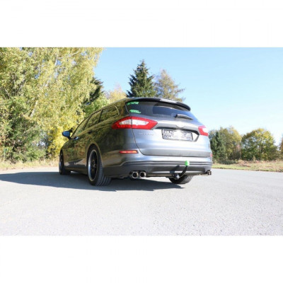 Silent rear duplex stainless steel 2x76mm type 25 for FORD MONDEO MK5