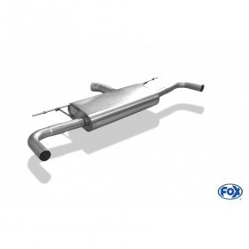 Silent rear duplex stainless steel (no rear bumper cutting) for FORD MONDEO MK5