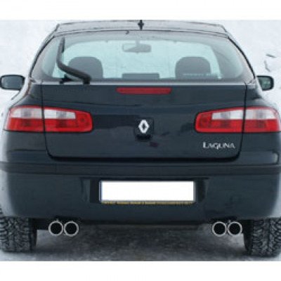 Silencieux Arrière Pour RENAULT LAGUNA 2.0/1.9/2.2 DCi - Neuf, Homologué E, Kit De Montage