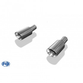 Kit embouts d'échappement inox 1x90mm type 25 pour RENAULT LAGUNA III