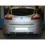Silent stainless steel rear 2x80mm type 12 for RENAULT MEGANE III HAYON 3/5 PORTES