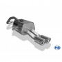 Silencieux arrière inox 2x80mm type 17 pour RENAULT MEGANE III HAYON 3/5 PORTES