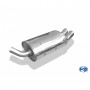 Silencieux arrière inox 2x70mm type 18 pour RENAULT TWINGO I TYPE C06