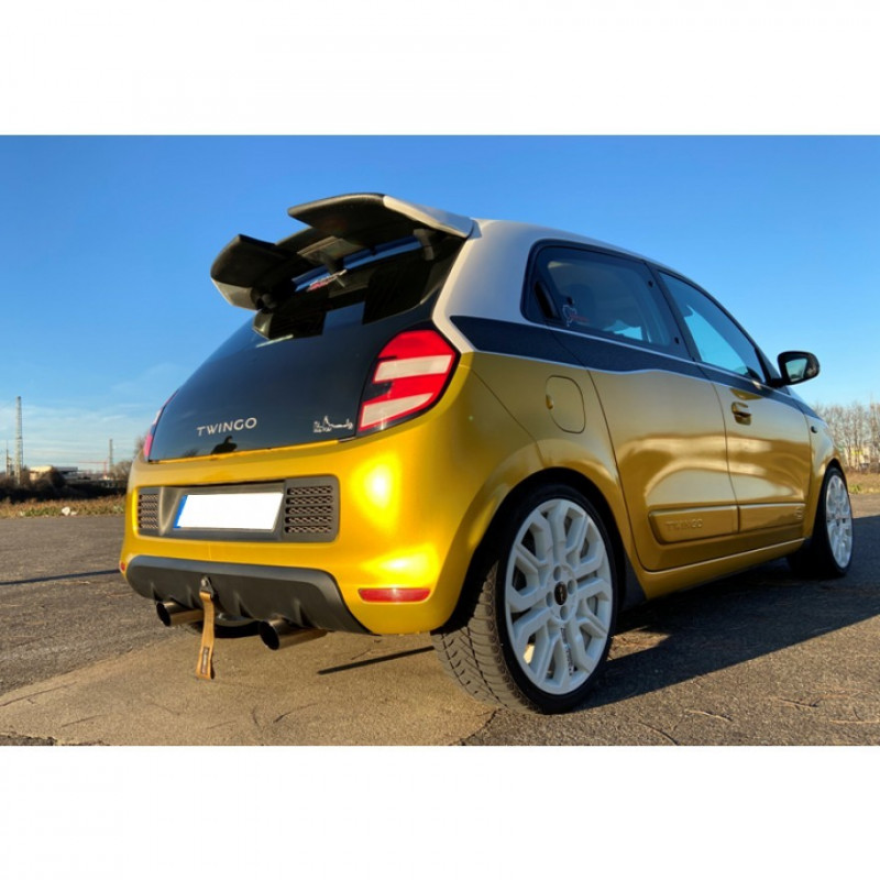 Silencieux Arrière Pour Renault Twingo III 1.0 SCe 70 & Smart Fortwo/Forfour 1.0 - Neuf Avec Kit De Montage - Acier Aluminié