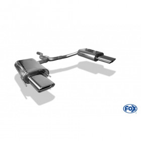 Silencieux arrière  duplex inox 1x150x70mm type 53 pour SAAB 9.3 TYPE YS3