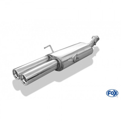 Silencieux arrière inox 2x80mm type 13 pour SAAB 900 II