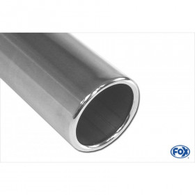 Silencieux arrière duplex inox 1x90mm type 12 pour DACIA DUSTER 4x2 FACELIFT