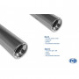Silent rear duplex stainless steel 1x90mm type 13 for SEAT ALTEA TYPE 5P