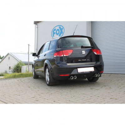 Silent rear duplex stainless steel 2x80mm type 17 for SEAT ALTEA XL TYPE 5P