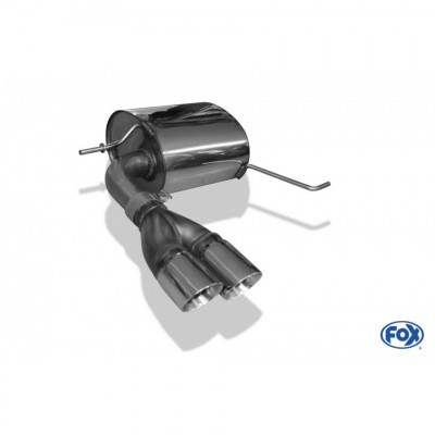 Silencieux arrière inox 2x80mm type 16 pour SEAT ATECA 4x4 TYPE 5FP