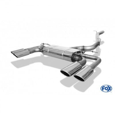 Full Catback - silent stainless steel duplex 2x106x71mm type 44 for SEAT ATECA CUPRA 4x4 TYPE 5FP