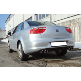 Silencieux arrière duplex inox 2x76mm type 16 pour SEAT EXEO TYPE 3R