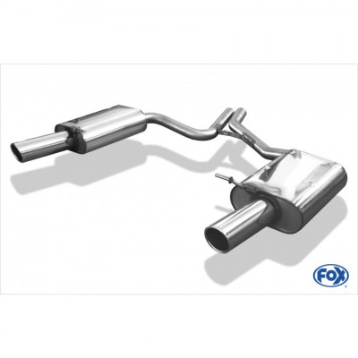 Silencieux arrière duplex inox 1x90mm type 16 pour SEAT EXEO TYPE 3R